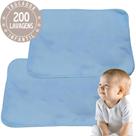 2 pcs Trocadores Portáteis 70x50 Bebê Absorvente Acolchoado Multiuso - Azul - Vila Flor