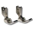 2 Pé Calcador Pregar Vivo Cordão 3mm P-69 1/8 Direito e Esquerdo para Máquina Reta Industrial 2 Pé Calcador Pregar Vivo Cordão 3mm P-69 1/8 Direito e Esquerdo para Máquina Reta Industrial