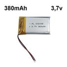 2 Peças 602035 380mah 3,7v Com 2 Fios 6mm X 20mm X 35mm