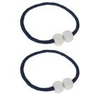 2 peças abracadeira de cortina magnetico perola -