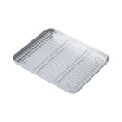 2 Peças: Assadeira, Grelha Para Forno, Grelha De Resfriamento, Suporte Para Bolos E Queijos,