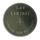 (2 Pecas) Bateria lir2032 Recarregável 3,6v
