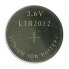 (2 Pecas) Bateria lir2032 Recarregável 3,6v