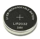 (2 Pecas) Bateria Lir2032 Recarregável Li-on 3,6v Lithium
