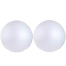 2 peças de bolas artesanais de espuma de poliestireno branco CCINEE de 17,5 cm