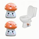 2 peças de capas decorativas de cerâmica para parafusos do vaso sanitário em formato de cogumelo 2 peças de capas decorativas de cerâmica para parafusos do vaso sanitário em formato de cogumelo