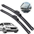 2 Peças Palhetas Limpador de Parabrisa Borracha Resistente Modelo Universal Premium para Automóveis 2 Peças Palhetas Limpador de Parabrisa Borracha Resistente Modelo Universal Premium para Automóveis