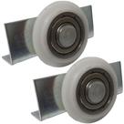 2 Peças - Roldana Inferior DT09 de 32mm Para Porta De Correr Guarda Roupa 40 Kilos 2 Peças - Roldana Inferior DT09 de 32mm Para Porta De Correr Guarda Roupa 40 Kilos