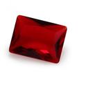 2 Pedras Rubi Zircônia Cor Vermelho 9 mm x 7 mm mm Para Anel, Brincos, Pingente