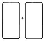 2 Peliculas Vidro 3d Resistentes Para Samsung Galaxy A72