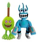 2 Pelúcias My Singing Monsters Wubbox Gelo E Sabugo Peludo
