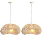 2 Pendente Fibra Natural Rattan Rustico Palha Bali Nat70 2 Pendente Fibra Natural Rattan Rustico Palha Bali Nat70