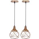 2 Pendentes Aramado Esfera Balonê Lustre Luminária Teto Regulável Sala Cozinha Industrial Agp 2 Pendentes Aramado Esfera Balonê Lustre Luminária Teto Regulável Sala Cozinha Industrial Agp