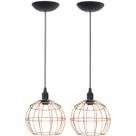 2 Pendentes Aramado Globo Luminária Lustre Teto Retrô Vintage Industrial Balcão Agp Ilumini 2 Pendentes Aramado Globo Luminária Lustre Teto Retrô Vintage Industrial Balcão Agp Ilumini