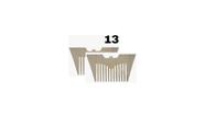 2 Pentes para Barba Bigode Modelo Morcego 13 Mdf Resistente