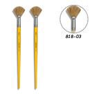 2 Pincel Tigre 818-03 Fan Leque Cerda Natural 2 Pincel Tigre 818-03 Fan Leque Cerda Natural