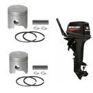 2 Pistões 2 Aneis Mercure 15hp Japones Stander Super