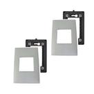 2 Placa Espelho 4x2 2 Mód Cinza Legrand Pial Plus+ 618502CZ+ 2 Placa Espelho 4x2 2 Mód Cinza Legrand Pial Plus+ 618502CZ+