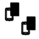 2 Placas 4 X 2 Cega Preto Com Suporte Suporte - FAME 2 Placas 4 X 2 Cega Preto Com Suporte Suporte - FAME