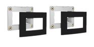 2 Placas com Suporte para Móveis 65x45 Ebony Clean Margirius 15748
