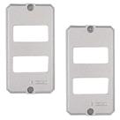 2 Placas De Alumínio Polido Para Condulete 3/4 Tramontina