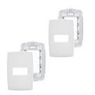 2 Placas Espelhos 4x2 1 mód. Branco Legrand Pial Plus 618505 2 Placas Espelhos 4x2 1 mód. Branco Legrand Pial Plus 618505