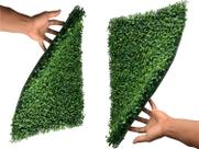 2 Placas para Jardim Vertical Artificial com folhagens permanentes premium UV decore seu espaço