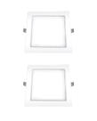 2 Plafon Ourolux Embutir 18w Biv 2700k Quadrado
