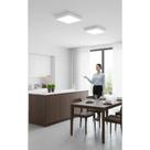 2 Plafons LED 25W 21x21cm Branco Frio 6500K Bivolt