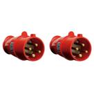 2 Plug Industrial 32A Steck Linha Brasikon 3P+T 380/440V 2 Plug Industrial 32A Steck Linha Brasikon 3P+T 380/440V