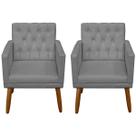 2 Poltronas Cadeira Capitone para Sala de Espera Recepção Escritório Sala de Estar Manicure 2 Poltronas Cadeira Capitone para Sala de Espera Recepção Escritório Sala de Estar Manicure