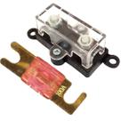 2 Porta Fusível Caixa Midi Acrílico e 6 Fusíveis Mini Faca Modelo Anl Solar Banhado à Ouro 2 Porta Fusível Caixa Midi Acrílico e 6 Fusíveis Mini Faca Modelo Anl Solar Banhado à Ouro