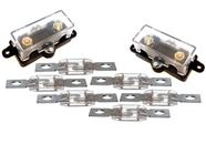 2 Porta Fusivel Mega 3 Fusíveis de 100 Amperes e 3 de 150Amp 2 Porta Fusivel Mega 3 Fusíveis de 100 Amperes e 3 de 150Amp