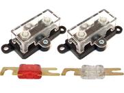 2 Porta Fusível Midi Automotivo e 2 Fusíveis 50 e 80 Amperes