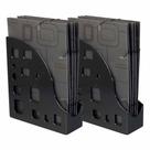 2 Porta Revista Organizador Objetos Multiuso Preto Dello