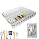 2 Porta Talher Organizador 5 Divisórias pra Gaveta Cozinha