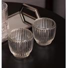 2 Porta Velas Wolff Lines 7,5cm x 7,5cm x 7cm Vidro