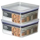 2 Pote Hermético Multiuso Lumini Quadrado Paramount 1060 ml