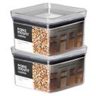 2 Pote Hermético Multiuso Lumini Quadrado Paramount 830 ml