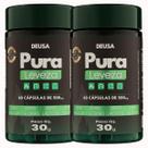 2 Potes Café Verde Ácido Clorogênico, Chá Verde, Taurina, Tripofano, Gengibre, Pura Leveza, Deusa Suplementos