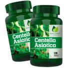 2 Potes Centella Asiática Pura Gotu Kola Kit 240 Cápsulas - Fonte Verde