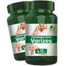 2 Potes Composto Natural 8 Ervas 120 Cáps - Fonte Verde