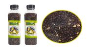 2 Potes de Semente Painço Preto para passarinhos limpa e selecionada Premium 350g
