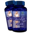 2 Potes Desinchar Noite 8 Ingredientes 100% Naturais - Kit 240 Cáps Fonte Verde