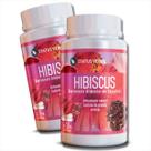 2 Potes Hibisco Puro Natural Kit 120 Cáps de 500mg
