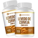 2 Potes Levedo de Cerveja Puro Kit 240 Cáps de 500mg