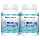 2 Potes Magnésio Dimalato 120 Cáps Original
