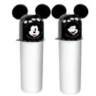 2 Potes Multiuso do Mickey Infantil Estojo de Lápis Guarda Pasta Escova e Objetos