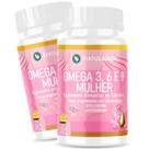 2 Potes Ômega 3 6 e 9 Para Mulheres Kit 120 Cáps 1000mg