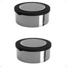 2 Potes para Alimentos 700 ml Metallic Redondo C/Tampa 2 Potes para Alimentos 700 ml Metallic Redondo C/Tampa